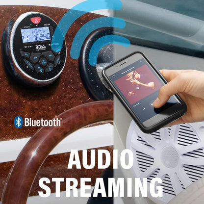 Maritieme Audio-Set – Marine Kit – Boot Stereo – Maritieme Radio – Speakerset – IPX6 Waterbestendig – Bluetooth, AM/FM En NOAA-weerband