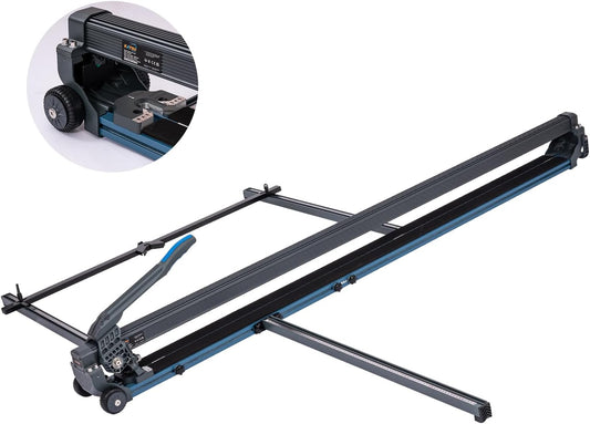 KATSU Tools Professionele handmatige tegelsnijder 71 inch 1800 mm - aluminiumlegering - lasergids - rubberen wielen - gemakkelijk verplaatsen - precisie snijden grote muur vloer porseleinen tegel