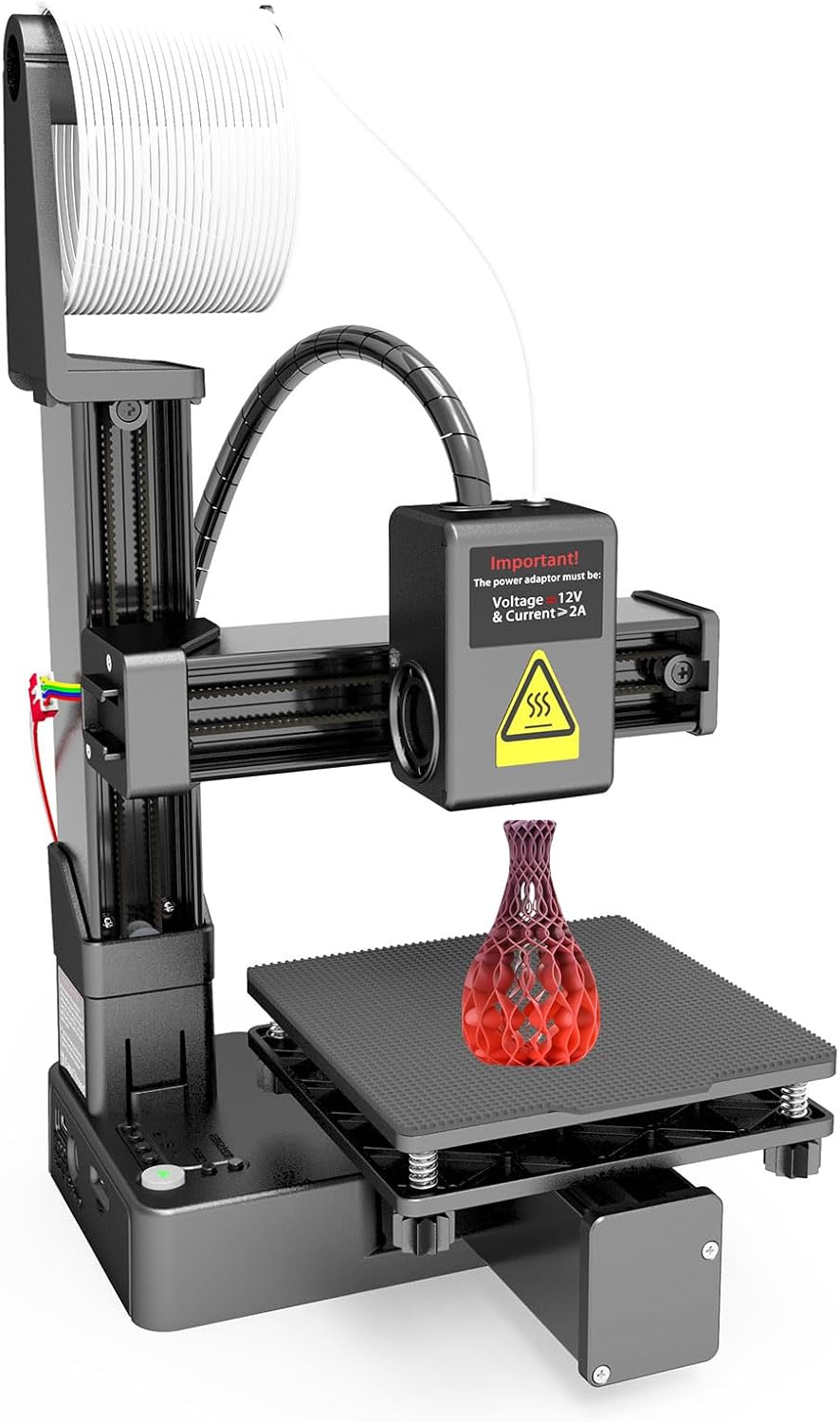 3D-printer – Mini 3D-printer – Desktop 3D-printer – Educatieve 3D-printer – Instapmodel – Compact Printvolume 100x100x100 mm – Verwijderbaar Printplatform