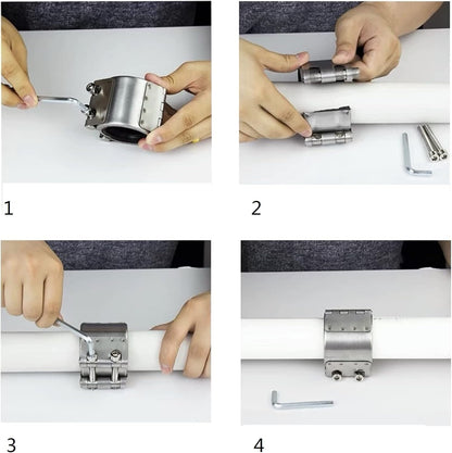 Pijp Reparatie Klem, Pijp Connector, Lek Sealer, Emergency Pipe Repair Kit voor Plastic en Metalen Buizen (106MM-112MM/4INCH/DN100)