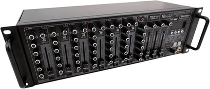 10-Kanaals Rackmixer – Mengpaneel – Mengtafel – Geluidsmixer – Audiomixer – Ingebouwde 2-Kanaals USB-Geluidskaart – Bluetooth En MP3-Speler