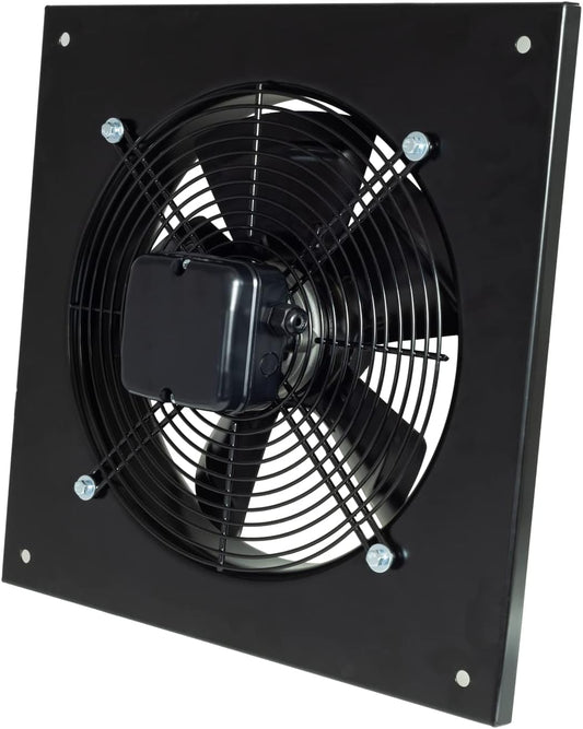 Axiaalventilator 300 mm – Wandventilator – Afzuigventilator – Axiale afzuigventilator – Ventilator voor wandmontage – 90 W – Ingebouwde kopermotor
