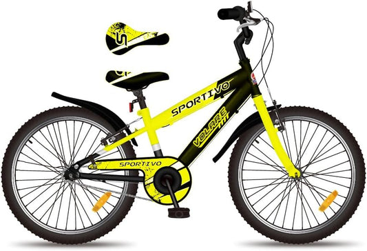 Sportfiets, geel, 20 inch (50,8 cm), bolvormig, uniseks, kinderen