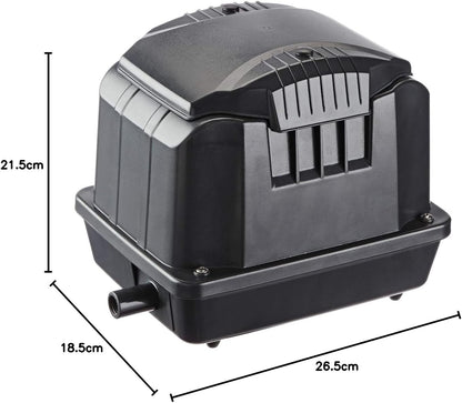 Pontec PondoAir 3600 43111 ventilatiesets, complete set voor zuurstofvoorziening, zuurstofverrijking, vijverventilator, zwart