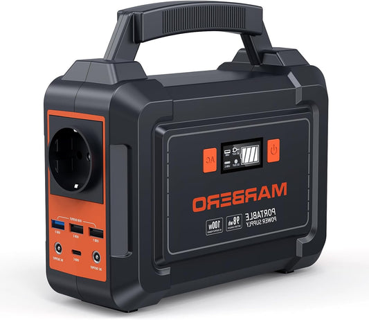 Powerstation – Zonnegenerator – Camping Accu – Mobiele Stroomvoorziening – Draagbare Batterij – 150 W Vermogen – 98 Wh Capaciteit - QUORE