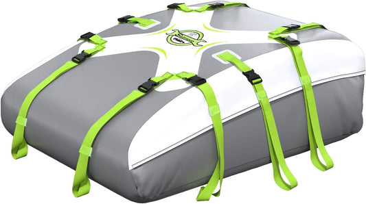 Autodaktas – Daktas – Dakbagagetas – Dakbagagezak – Dakbox Voor Auto – Groen – 20 Kubieke Voet – Waterdicht PVC