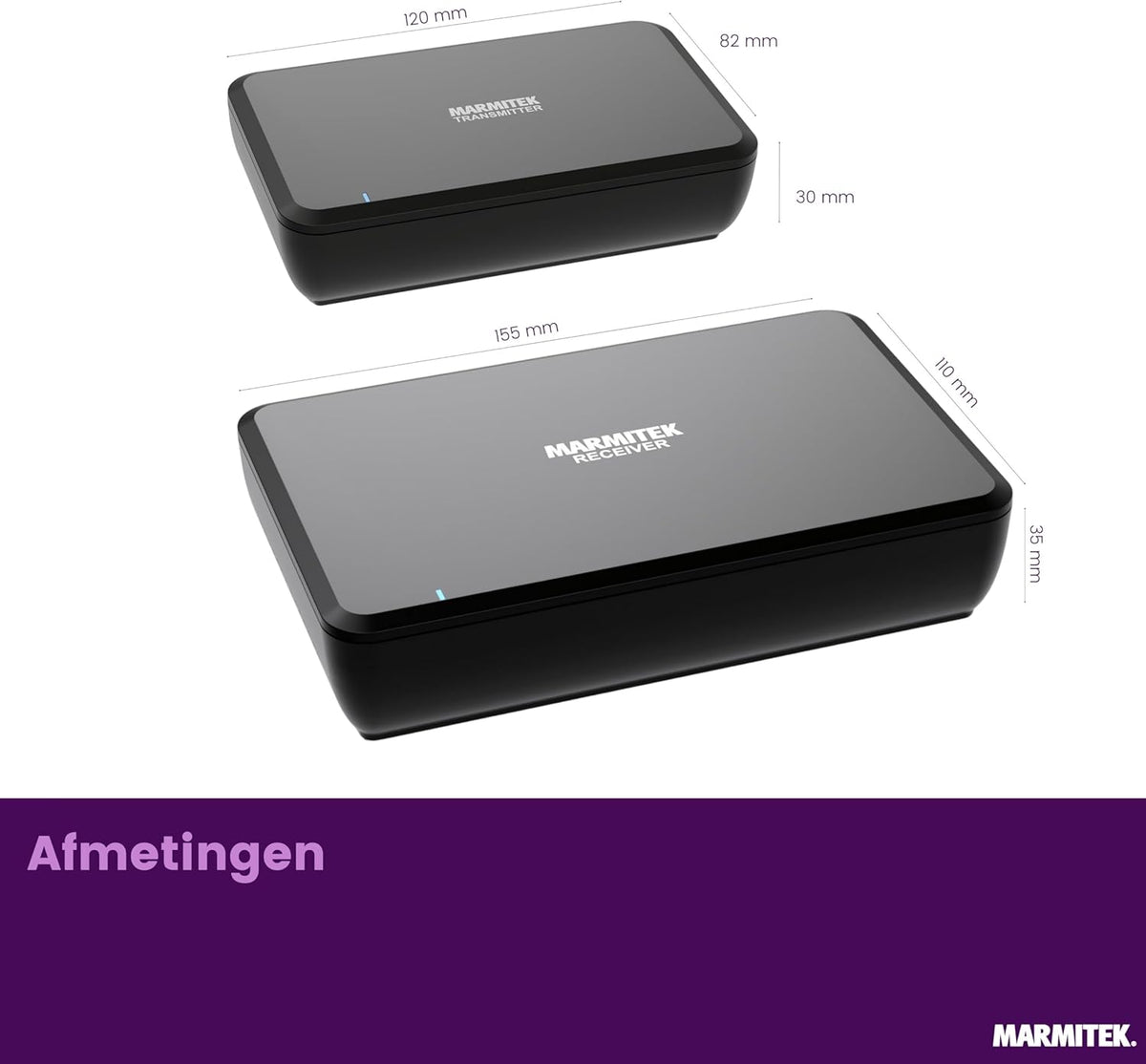 Draadloze Audiozender voor Luidsprekers - Marmitek Speaker Anywhere 650 Audiozender - geen vertraging- draadloze surround-luidsprekerverbinding