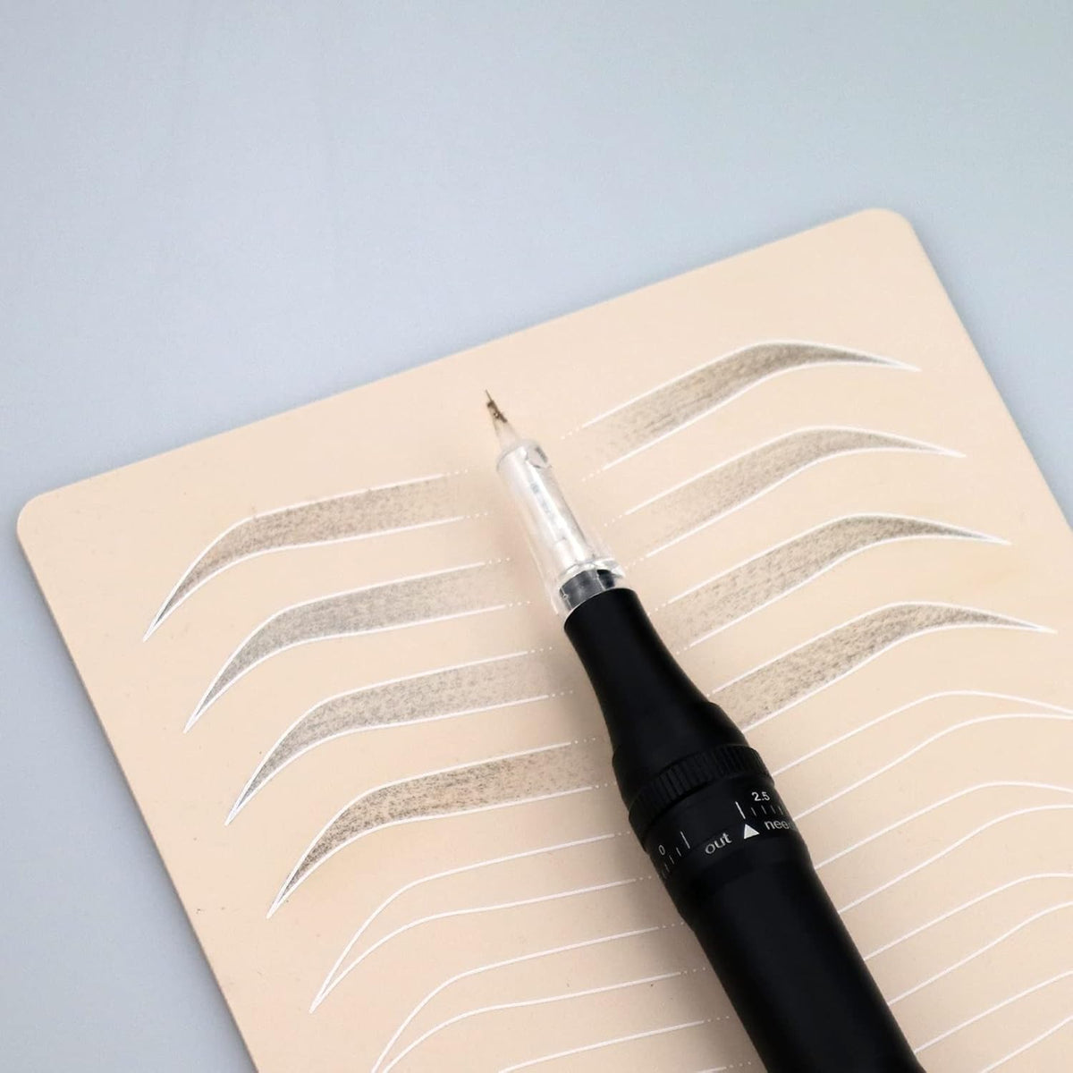 Microblading Batterij Permanente make-up Machine met 2 Microshading Backup Batterijen met 10 stuks Cartridge Naalden (Zwart)