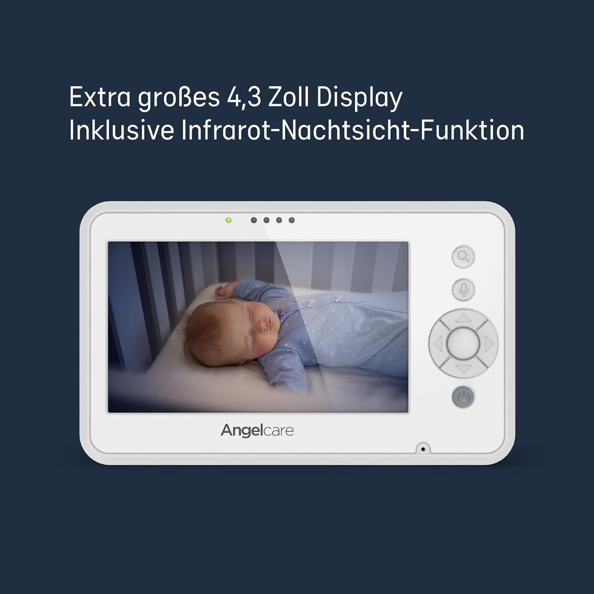 Angelcare AC25-SP 3-in-1 babymonitoring, video, audio + beweging met twee draadloze matten met sensoren