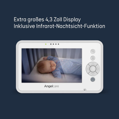 Angelcare AC25-SP 3-in-1 babymonitoring, video, audio + beweging met twee draadloze matten met sensoren