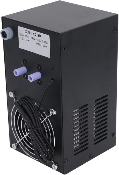 Aquarium waterkoeler – Aquariumkoeler – Waterchiller – Waterkoelsysteem – Koelmachine – 70W – Voor Zoetwater En Zoutwater – Voor Aquaria Tot 20 Liter