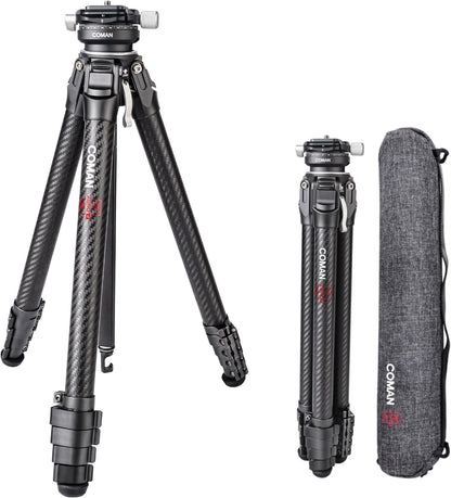Camerastatief – Tripod – Fotostatief – Videostatief – Reisstatief – Koolstofvezel – 360° Panoramische Kogelkop