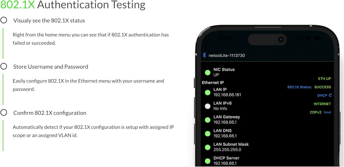 IO retetester NE1E netool.io Lite Smarter retetester netwerk