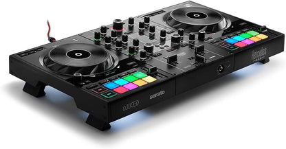 Hercules DJControl Inpulse 500 2-Deck USB DJ Controller for Serato DJ and DJUCED & Hercules DJMonitor 4-2 x 20 Watt RMS actieve DJ Monitor Speaker