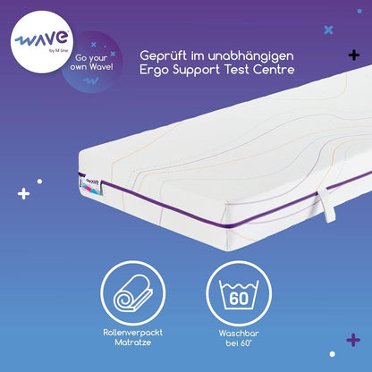 Koudschuimmatras – Comfortmatras – 7-Zones Matras – Orthopedisch Matras – Ademend Matras – 160 x 200 x 18 cm – Tweezijdig Gebruik – Hoogwaardig Elastisch Koudschuim