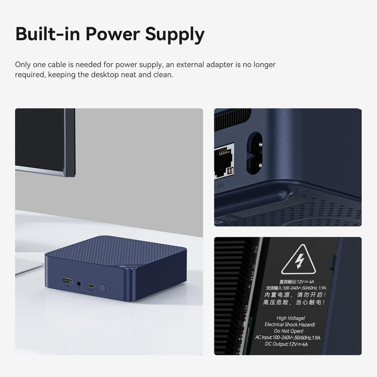 Mini PC – Mini Computer – Desktop PC – Compacte PC – Kleine PC – Intel N150 13e Generatie – 16 GB RAM & 500 GB SSD – 4K Dual HDMI & Dual 2.5G LAN