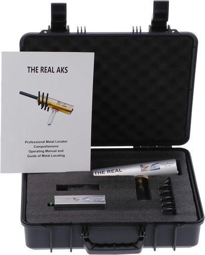 Metaaldetector, nauwkeurige positionering professionele goudetector met groot bereik, draagbare ondergrondse goudzoeker met demagnetiseringsfunctie, 6 antennes voor volwassenen (EU)