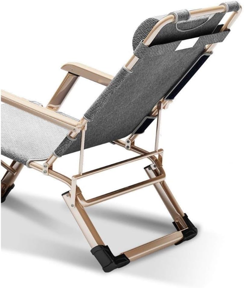 Bureaustoel – Tuinstoel – Fauteuil – Patio Lounger – Zero Gravity Relaxstoel – Opvouwbaar – Verstelbare Ligpositie – Roestbestendig Stalen Frame