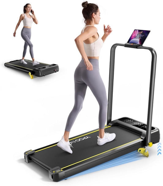 Loopband – Walking Pad – Treadmill – Fitnessband – Inklapbare Loopband – 3-in-1 Helling Tot 8% – Max Belastbaar 140 kg