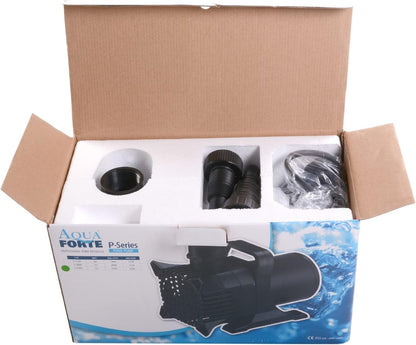 AquaForte P-15.000 vijverpomp, 290 watt, maximale debiet 15 m3/uur, maximale opvoerhoogte 6,5 meter, extra sterke opvoerhoogte, pompt tot 6 mm grote vuildeeltjes