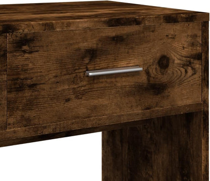 4-Piece Dressing Table Set, Dressing Table with Mirror, Dressing Table, Dressing Table, Dressing Table, Dressing Table, Dressing Table with Storage Space for Bedroom, Oak Wood-Based Oak - QUORE