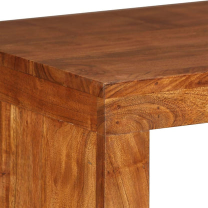 vidaXL Wooden Wall Table with Sheesham Finish Wall Tables Table Tables Furniture
