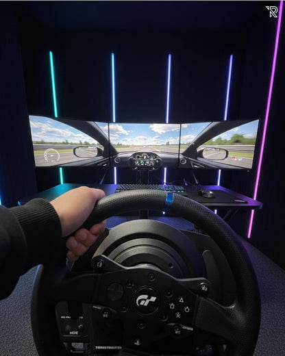 Racing Simulator Cockpit - Stoel Met Stalen Frame - Verstelbare Rugleuning Voor Beginners en Professionals - Metalen Frame - Simracing