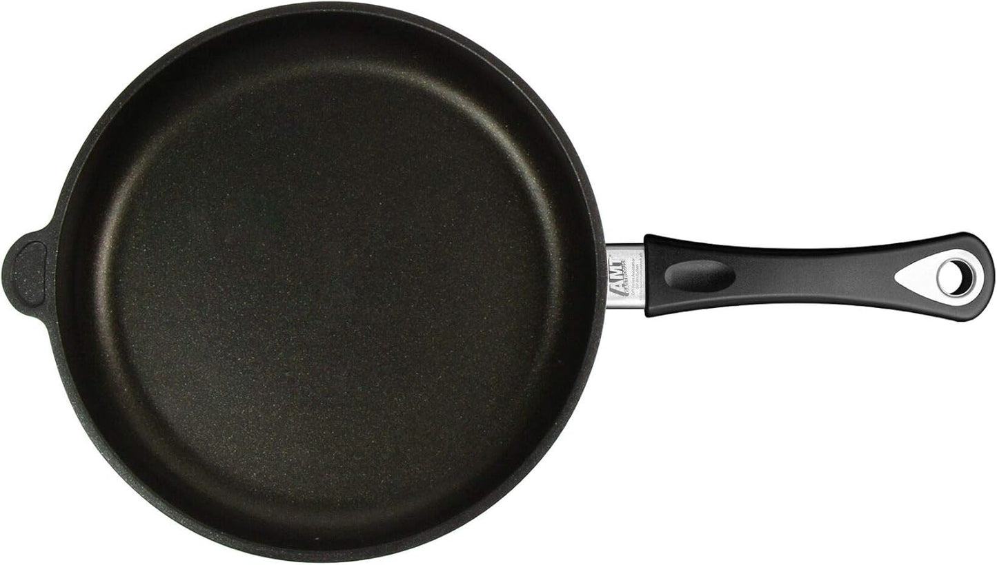AMT Gastroguss Frying pan 28 cm Ø, 5 cm high, sturdy handle, suitable for induction, Lotan® non-stick coating, cast iron pan (cast aluminium), AMZN-I-528 - QUORE