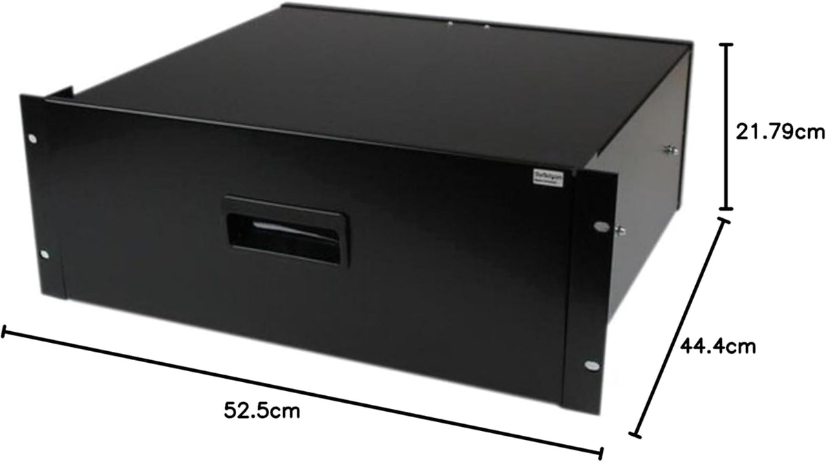 StarTech.com 4 HE Rack lade - 25 kg - 4 HE stalen laden voor 19 inch AV/Sever/netwerkapparatuur rek of kast (4UDRAWER)