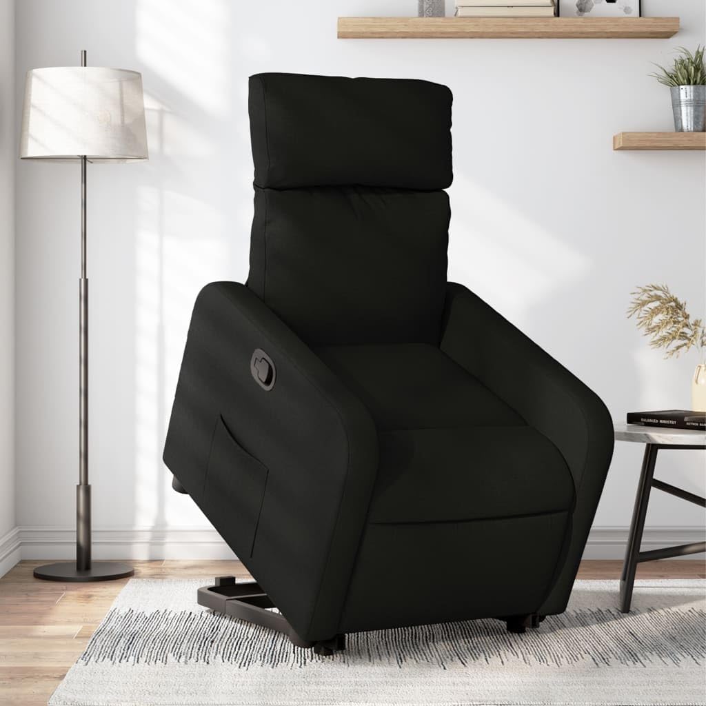 vidaXL Stand up chair adjustable fabric black