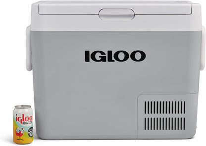 IGLOO ICF40 Glacière met compressorcapaciteit van 38 liter, 12/24 V en 230 V, mini-Refrigérateur voor stem-, vrachtwagen-, bateau-, campingwagen en prise courant.