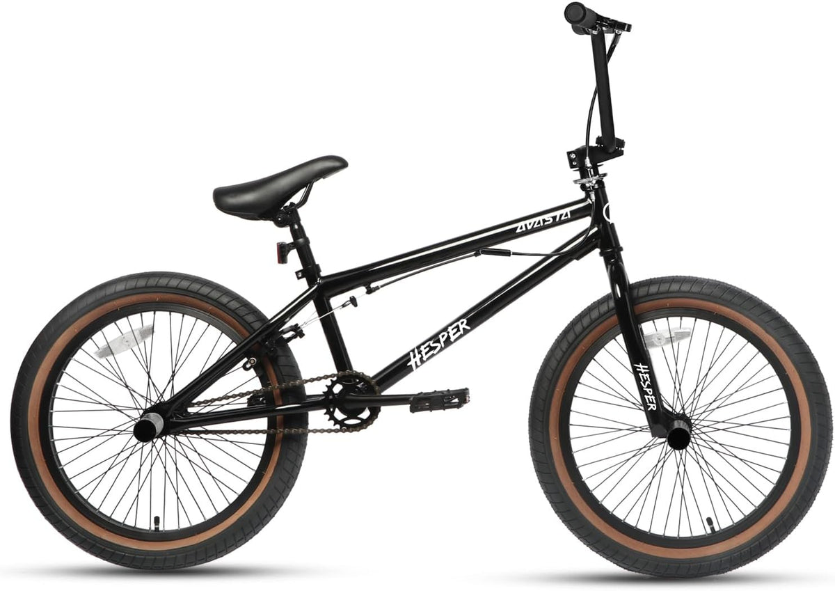 AVASTA Hesper 20 inch kinderfiets, Freestyle BMX, met 4 pegs, fietsen voor 6-14 jaar oude jongens en beginners, verschillende kleuren
