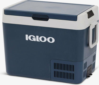 IGLOO ICF40 Draagbare compressor-koelbox, 39 liter, 12/24 V, 230 V, elektrische koelbox, -18 °C tot 20 °C, mini-koelkast, vriesbox voor camping, auto