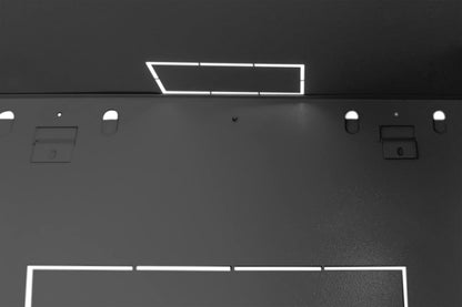 Netwerkkast – Serverkast, Rack, Datakast, Wandkast – 19 Inch, 12 HE, Wandmontage, 450 Mm Diepte, Zwart – Afsluitbare Frontdeur Met Veiligheidsglas – Verwijderbare Zijpanelen