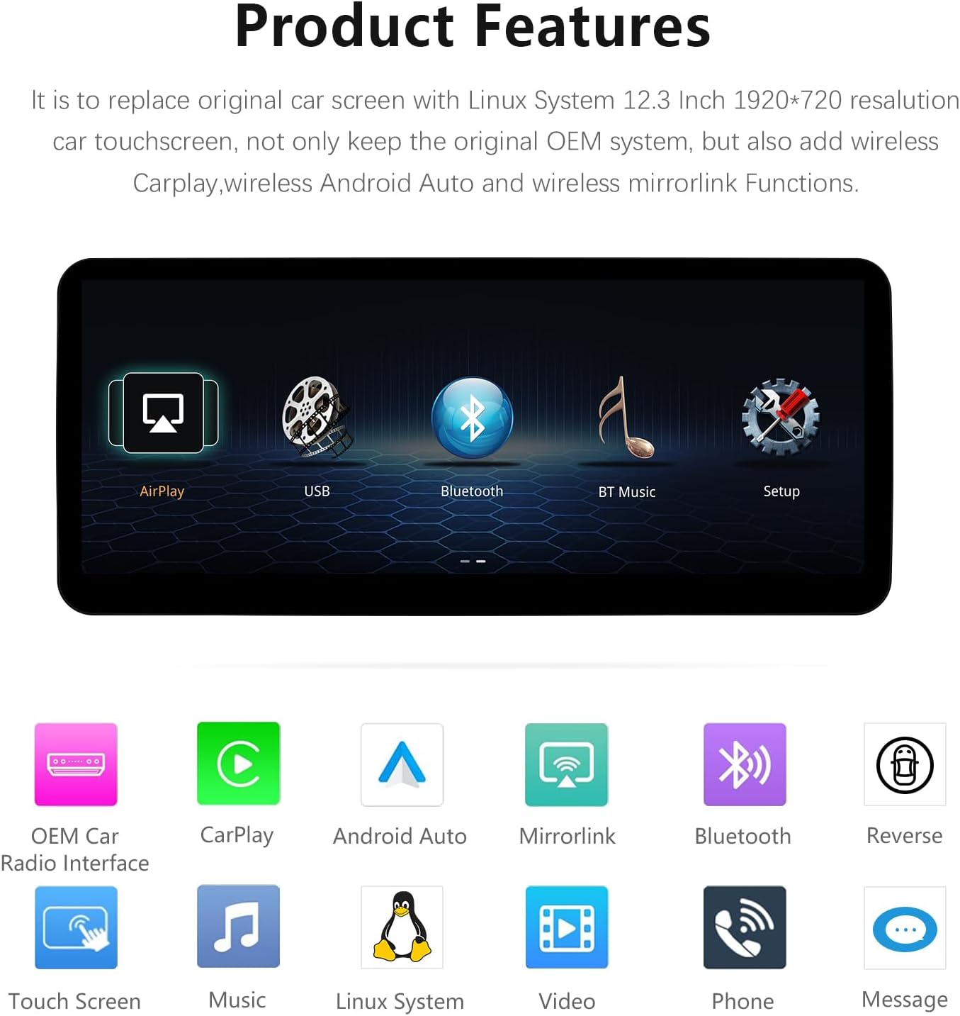 Ultra schmal 12,3 Zoll Carplay für Mercedes Benz E Klasse 2013-2014 W212 E200 S212 Auto Multimedia Stereo Android Auto Radio Touchscreen 4 Türen Auto (Linux 4.5 System)