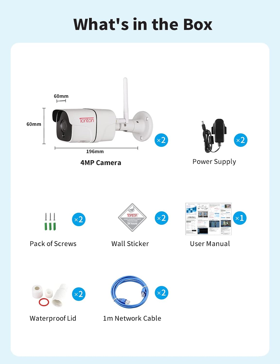 Bewakingscamera Buiten – IP Camera – Wifi Camera – Beveiligingscamera – Surveillance Camera – 4MP Hoge Resolutie – 30m Nachtzicht – IP66 Waterdicht – 2-Weg Audio – RTSP & App Alarmmelding