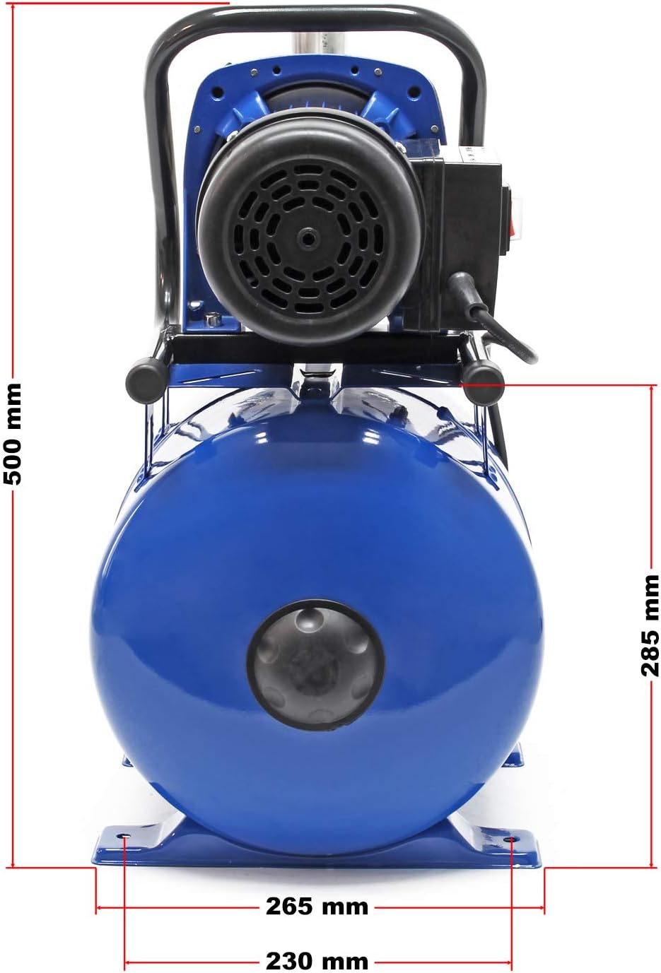 Drukwaterpomp – Waterpomp – Tuinpomp – Membraanpomp – Drukketel – 19 Liter Membraanketel – 1200W Motorvermogen – 3400 L/uur Debiet