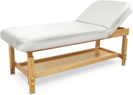 QUIRUMED SPA houten ligstoel met rugleuning, wit