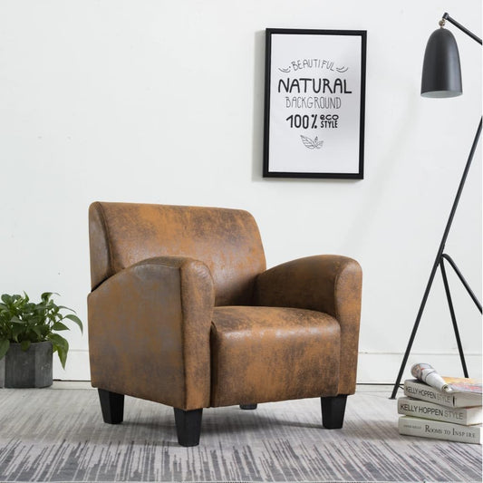 Relaxstoel – Fauteuil – Lounge Stoel – Zitzak – Leunstoel – Imitatie Suède – Ergonomisch Design – Robuuste Constructie