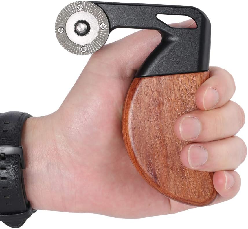 Linker Houten Handgreep voor Camera Cage – Camera Handvat – Zijhandgreep – Camera Grip – Rig Handvat – Duimgroef voor Extra Stabiliteit – Verstelbare Hoek