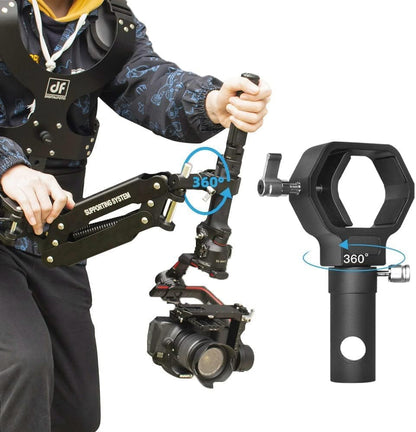 Thanos Pro C3Ⅱ Gimbal Support Vest Steadicam System Stabilizer met verstelbare kantelhoek, compatibel met DJI RS5 RS4 PRO MINI RoninS RS2 RS3 MINI RS3PRO RSC2 – Draagvermogen 5–12,5 kg
