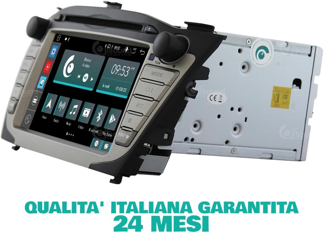 Autoradio Hyundai IX35 – Multimedia Speler – Navigatiesysteem – GPS Radio – Achteruitrijcamera Ondersteuning – 7" Touchscreen – 8-core Processor & Android Auto