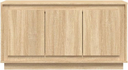 Sideboard Living Room Cabinets Living Room Angled Storage Cabinet Sideboard Sonoma Oak 102x35x55cm Wood Material - QUORE