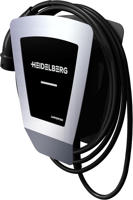 HEIDELBERG Amperfied Wallbox met 11 kW laadvermogen. Voldoet aan §14 a. Inclusief 7,5 m laadkabel. Optioneel 5 jaar garantie. Voor particulieren & bedrijven. Laadstation Energy Control Plus