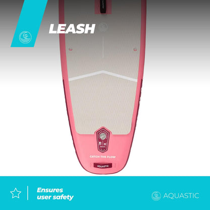 AQUASTIC Perth Pro 11'2" SUP Board Set – complete set met 2-in-1 peddel, kajakzitting, leash 300 cm, pomp, rugzak, Drop Stitch Lite, 165 kg, 340 x 86 cm, voor beginners en gevorderden
