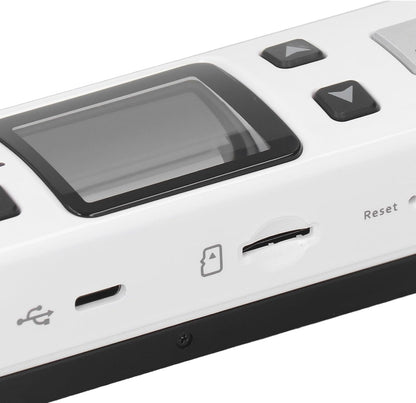 1050 DPI Mobiele Fotoscanner voor A4-documenten met JPG PDF-formaat, Draagbare Documentscanner, USB-handheld-beeldscanner voor Thuis en op Kantoor, Zakelijk, Foto, Afbeelding,