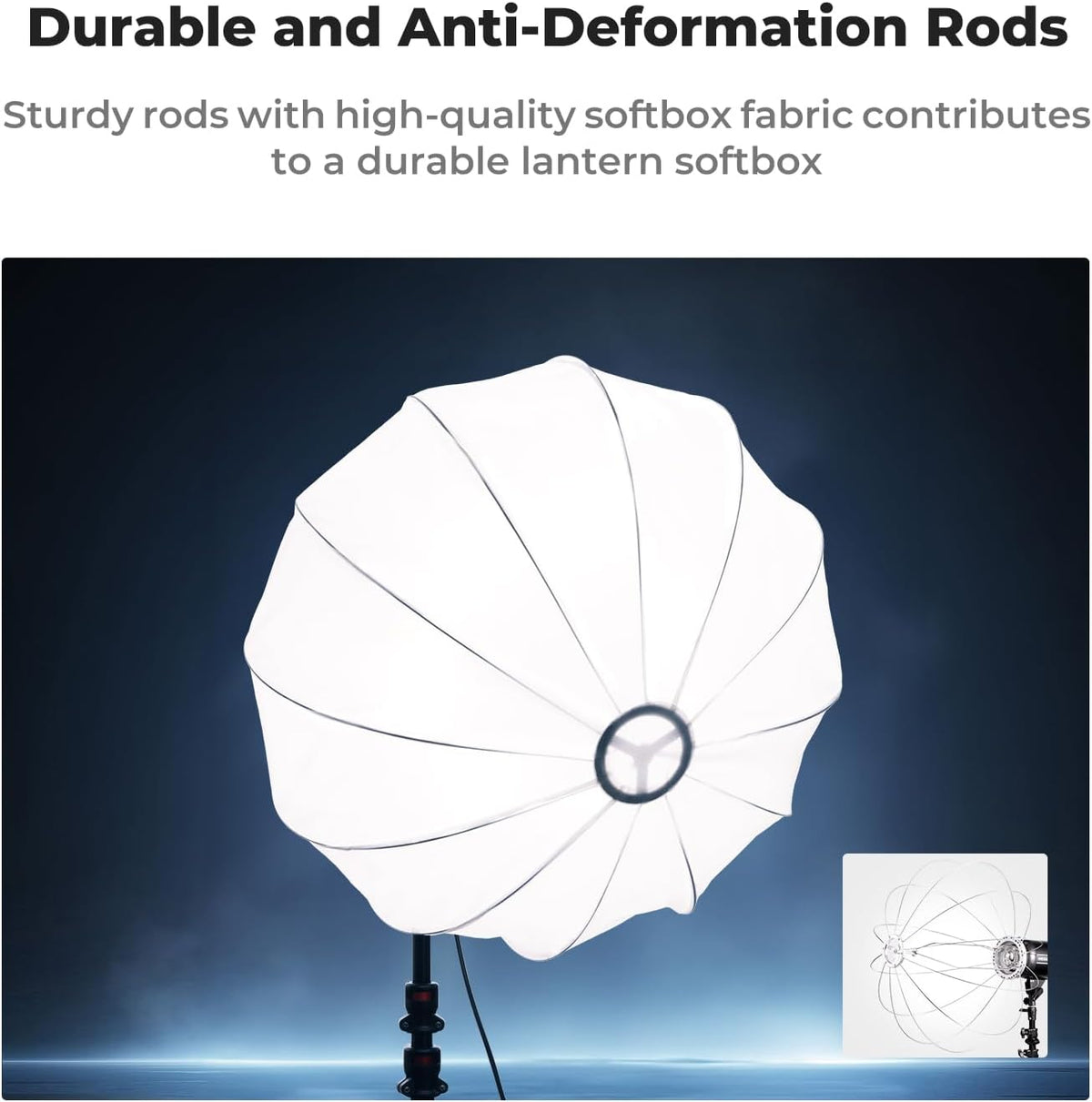 85 Cm Lantaarn Softbox – Softbox – Bowens Softbox – Lichtdiffuser – Inklapbare Lichtmodifier – 360° Omnidirectionele Lichtverspreiding – Snelle Quick Release Montage