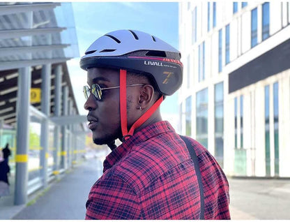 LIVALL EVO21 Smart Cycle Helm met Smart Lighting, 360 graden zichtbaarheid, valdetectie en SOS Alert