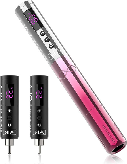 Draadloze Tatoeëermachine – Tattoo Pen – Permanent Make-up Machine – Tattoo Apparatuur – Tattoolmachine – Lichtgewicht 85g – 3x 1500mAh Batterij
