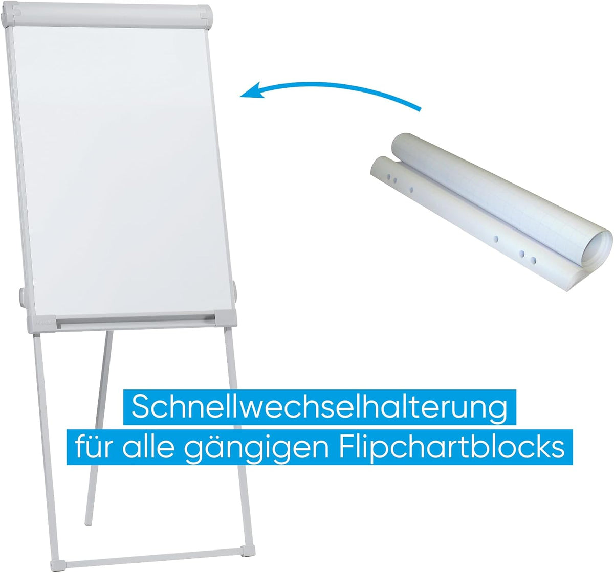 Franken FC43 Flipchart 3-poots statief (bord beschrijfbaar)